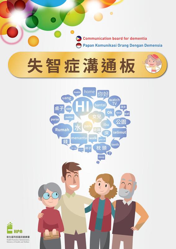 失智症溝通板(中印英語)圖片